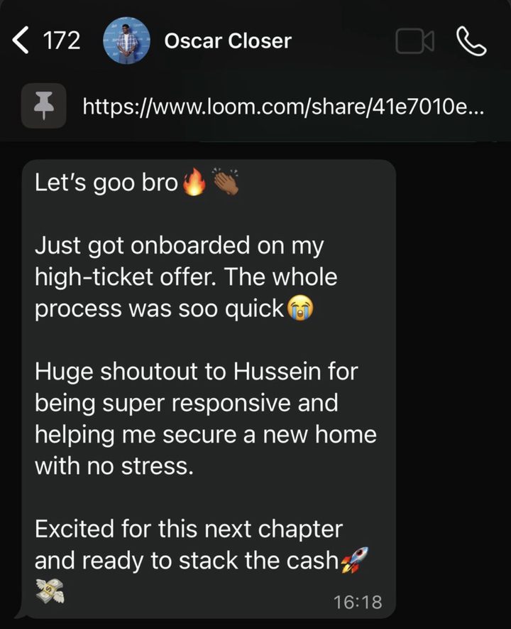 Sales manager update — deal closed in our network